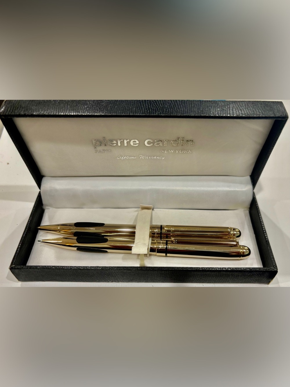 A Set of Pierre Cardin Gold Pen Duo in Original Box with Lifetime Warranty-New